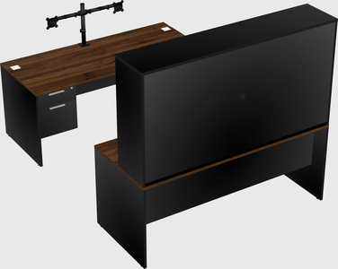 U-shaped desk