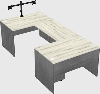 U-shaped desk