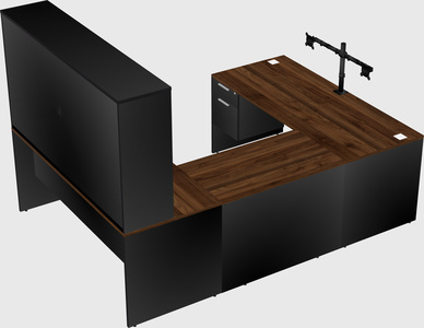 U-shaped desk