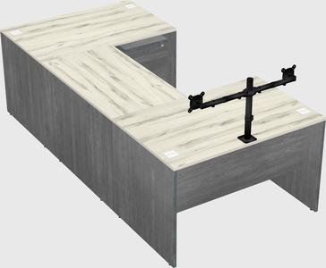 U-shaped desk