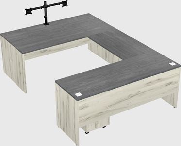 U-shaped desk