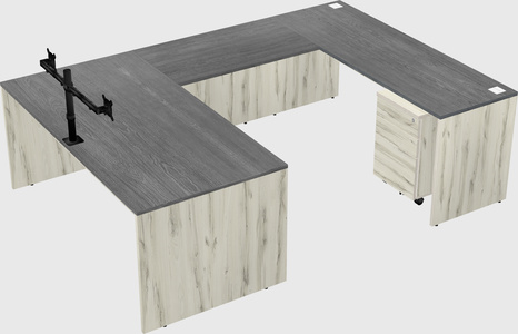 U-shaped desk