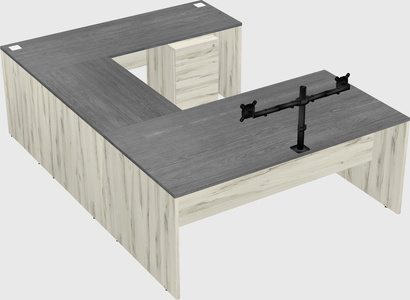 U-shaped desk