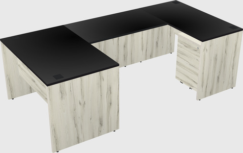 U-shaped desk