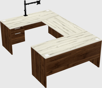 U-shaped desk