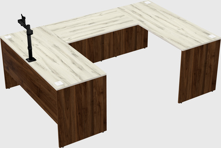 U-shaped desk
