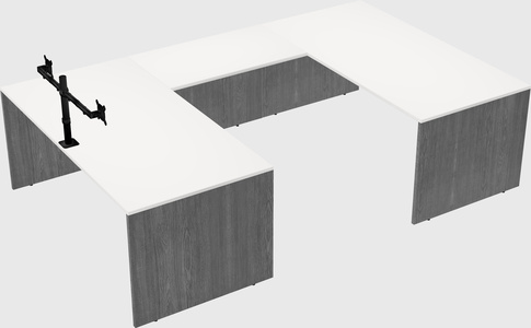 U-shaped desk