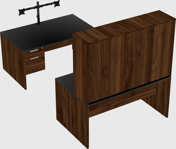 U-shaped desk