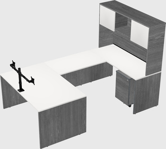 U-shaped desk