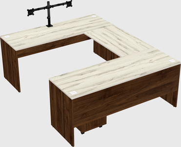 U-shaped desk