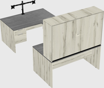 U-shaped desk