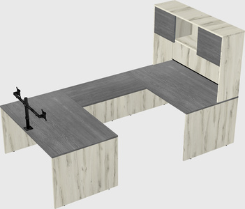 U-shaped desk