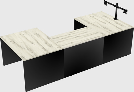 U-shaped desk
