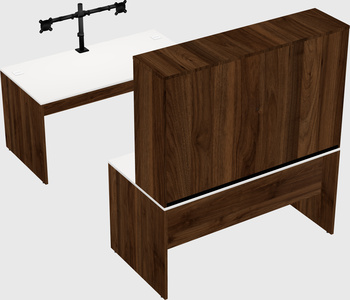 U-shaped desk