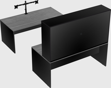U-shaped desk