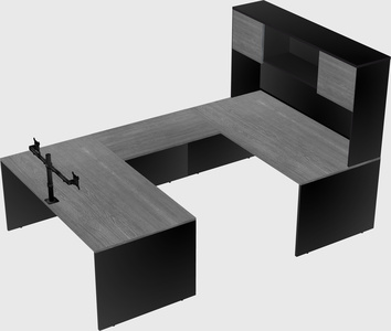 U-shaped desk