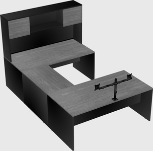 U-shaped desk