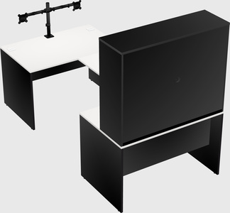 U-shaped desk