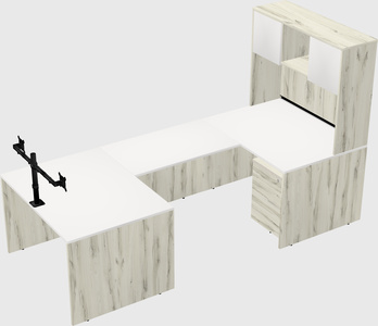 U-shaped desk