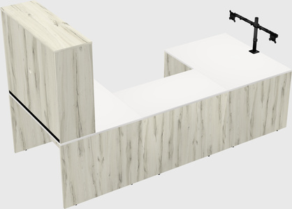 U-shaped desk