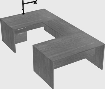 U-shaped desk