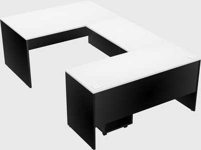 U-shaped desk
