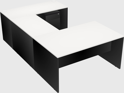 U-shaped desk