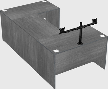 U-shaped desk