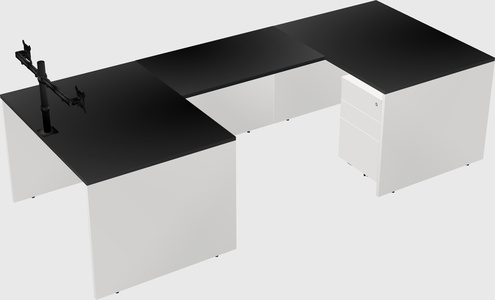 U-shaped desk