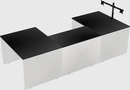 U-shaped desk