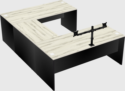 U-shaped desk