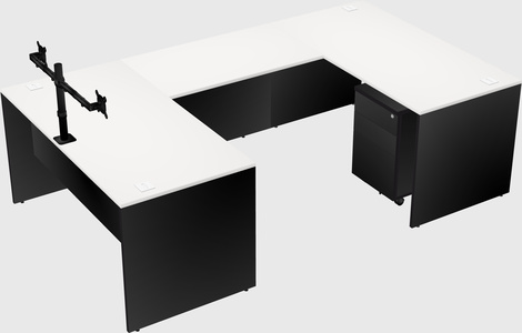 U-shaped desk