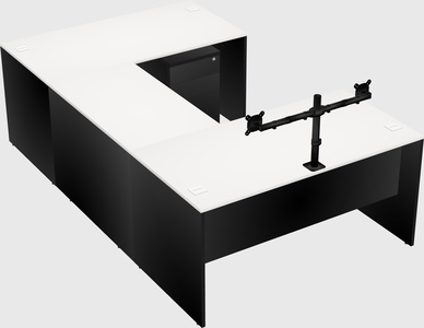 U-shaped desk