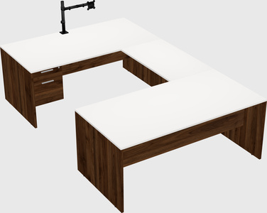 U-shaped desk