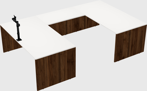 U-shaped desk
