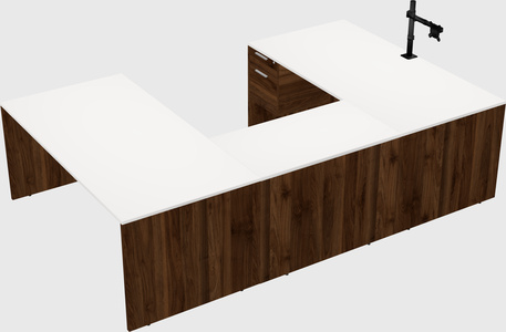U-shaped desk