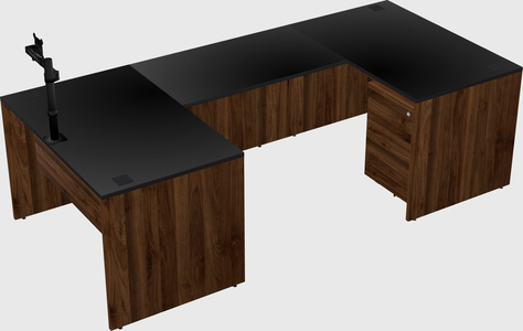 U-shaped desk