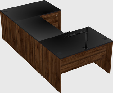 U-shaped desk