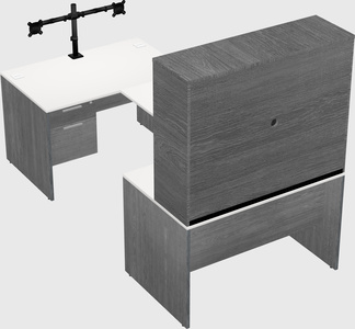 U-shaped desk