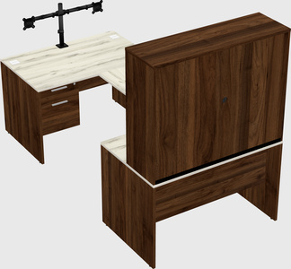 U-shaped desk