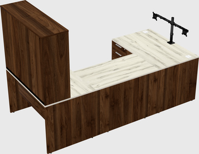 U-shaped desk