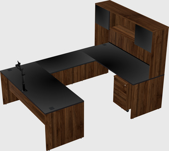 U-shaped desk