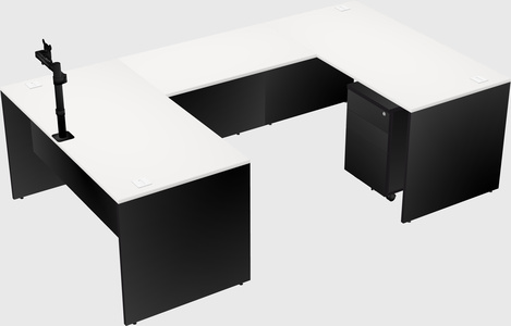 U-shaped desk