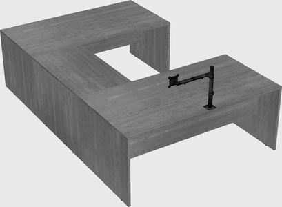 U-shaped desk