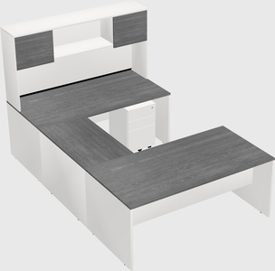 U-shaped desk