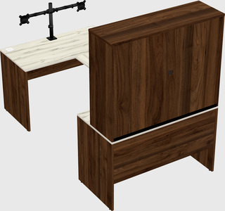 U-shaped desk