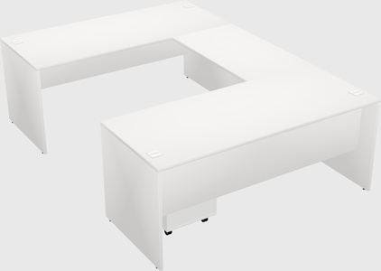 U-shaped desk