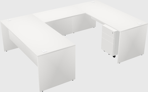 U-shaped desk