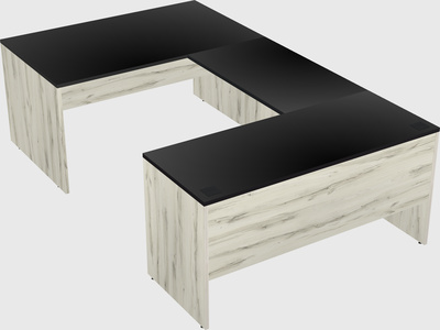 U-shaped desk