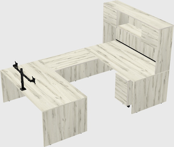 U-shaped desk